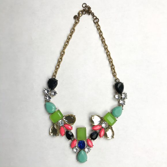 J.Crew Color Collage Statement Necklace - Picture 5 of 11